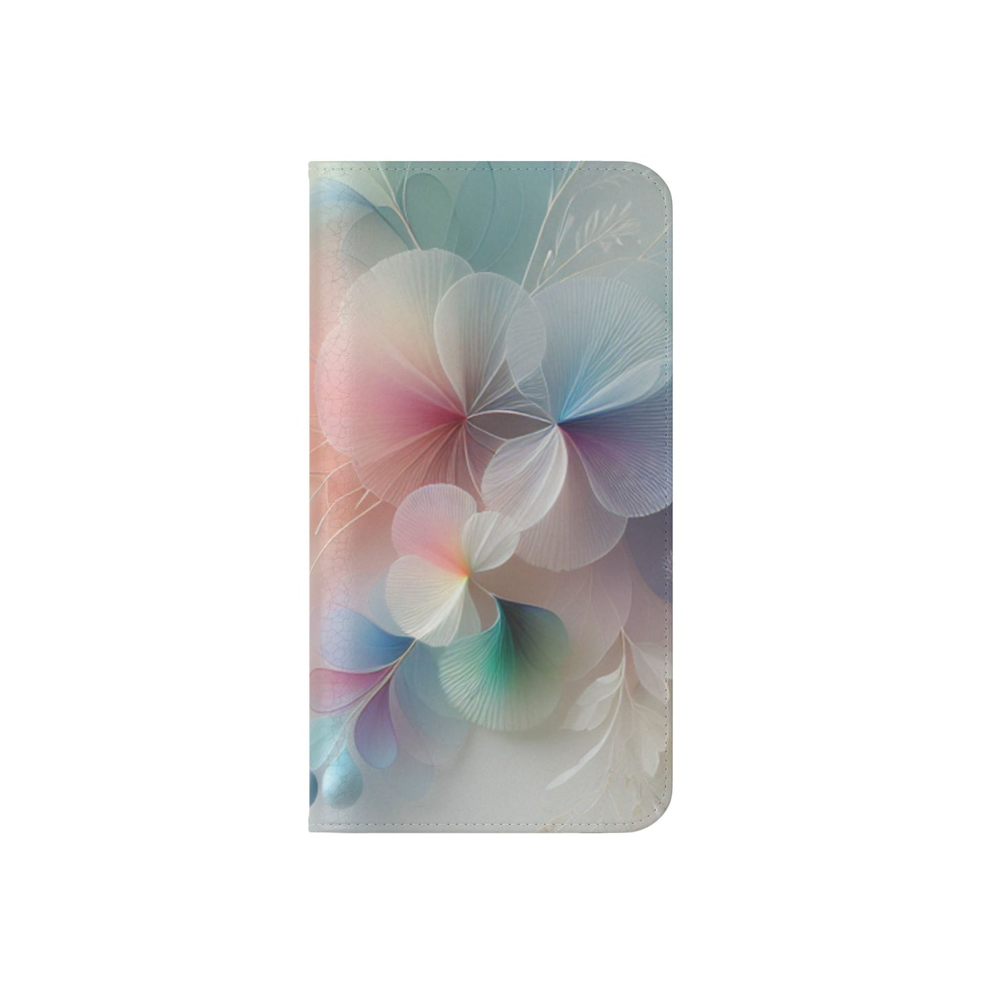 Floral Dream Flip Phone Case - Pastel Watercolor Wallet Cover