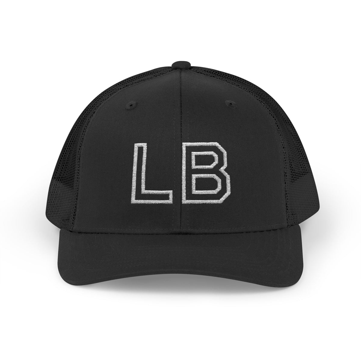 LB Green and White Snapback Trucker Cap