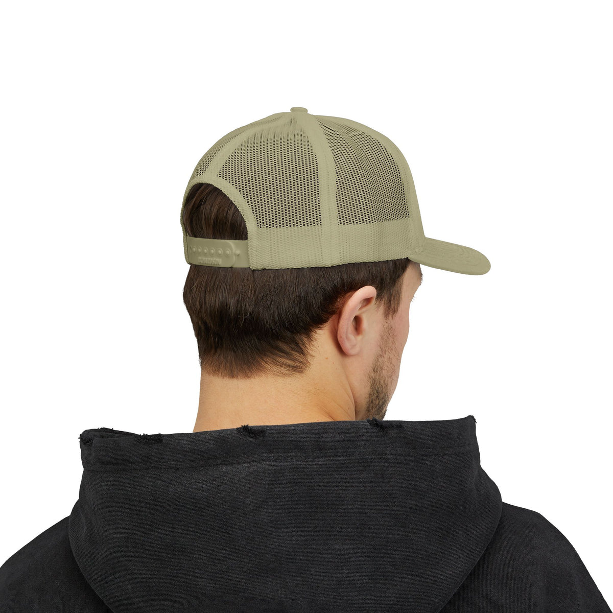 LB Green and White Snapback Trucker Cap