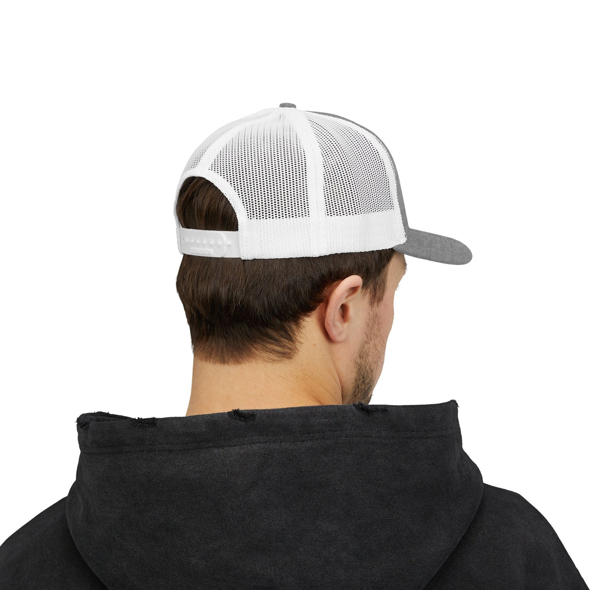 LB Green and White Snapback Trucker Cap
