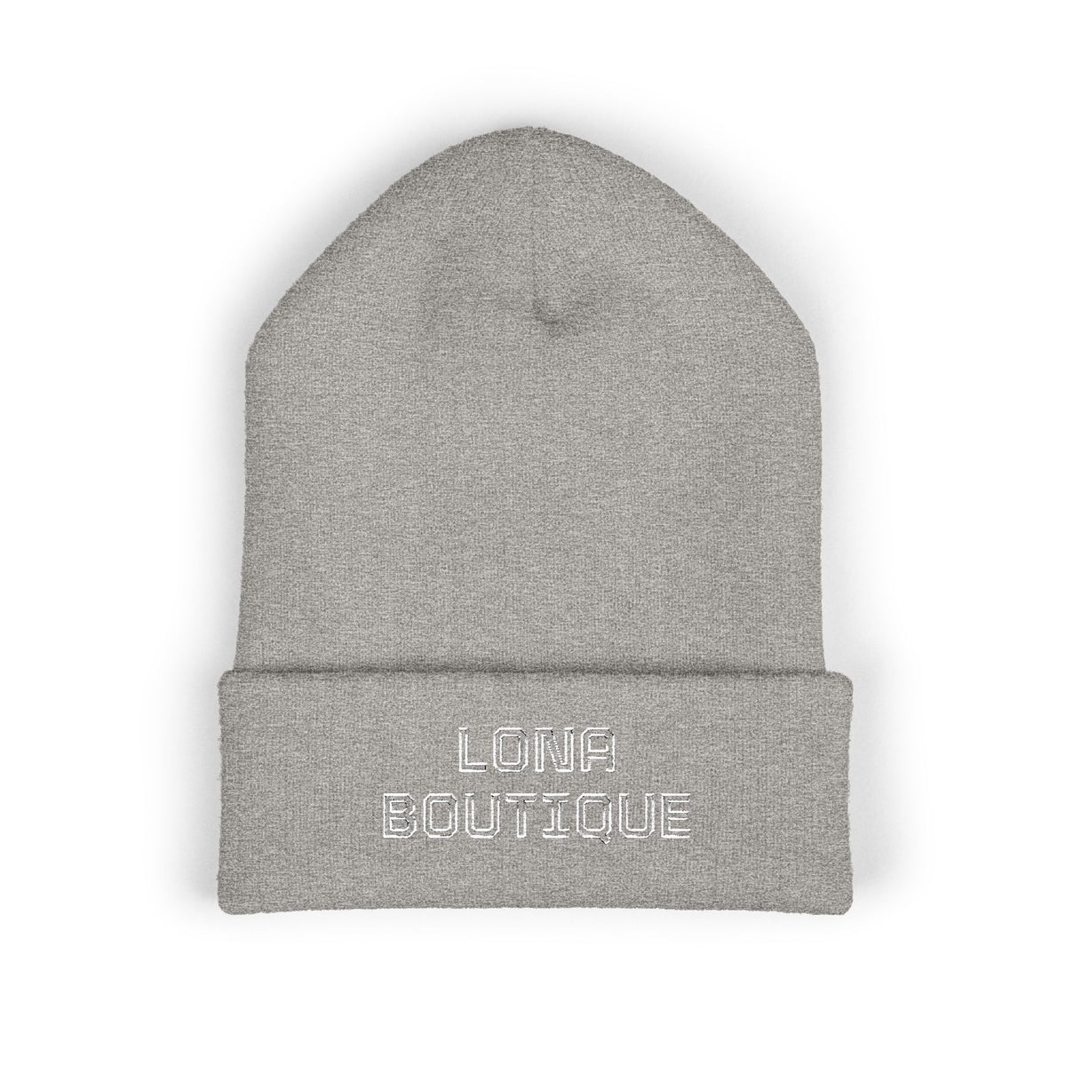 Love Yourself – Bestickte Unisex-Beanie mit Umschlag