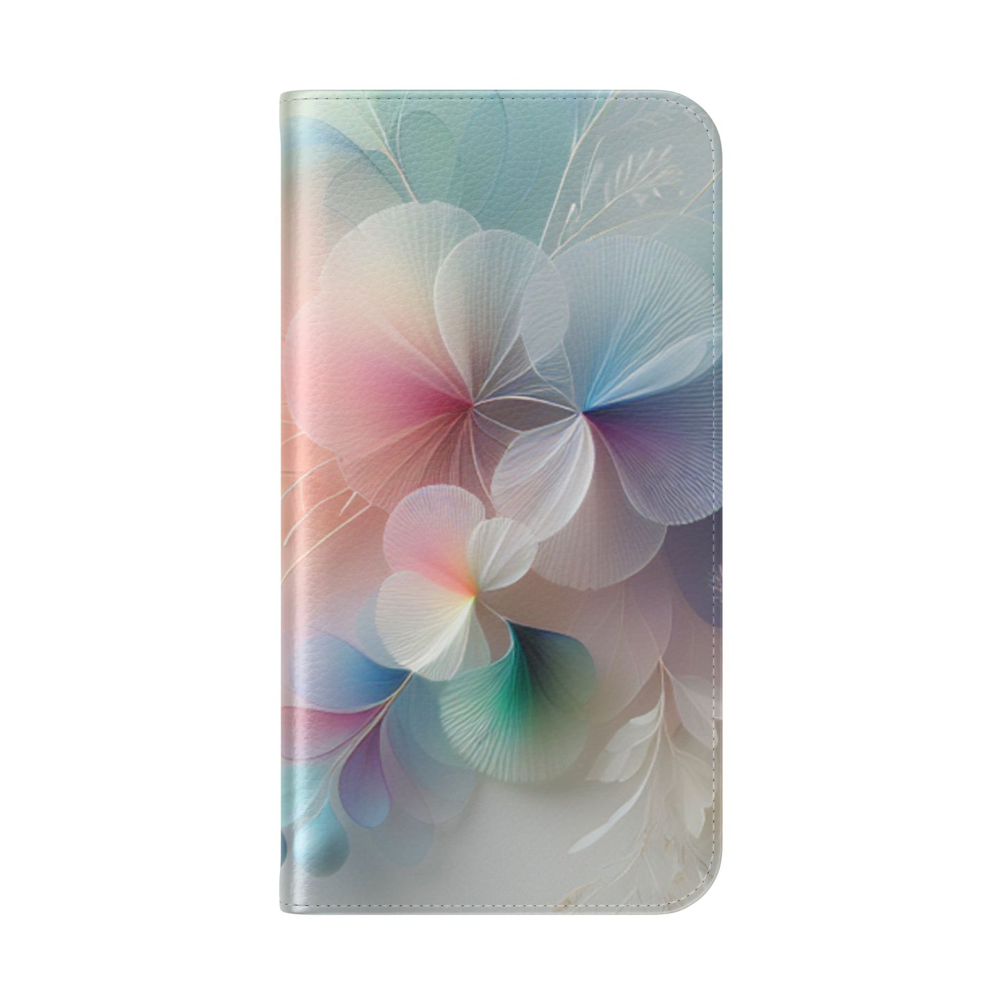 Floral Dream Flip Phone Case - Pastel Watercolor Wallet Cover
