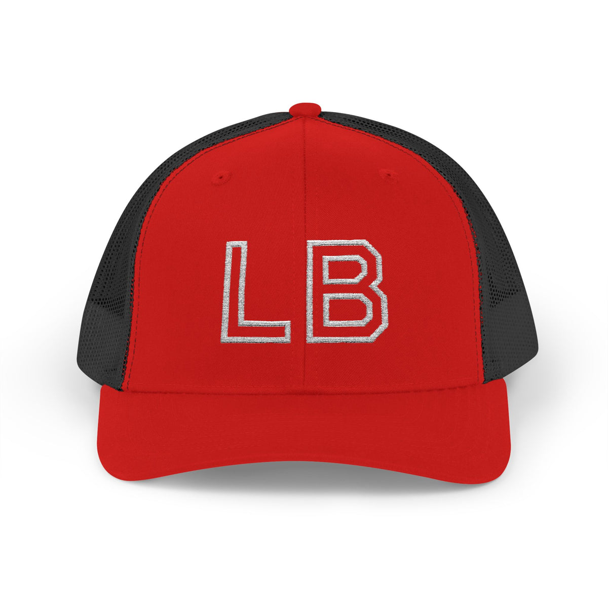 LB Green and White Snapback Trucker Cap
