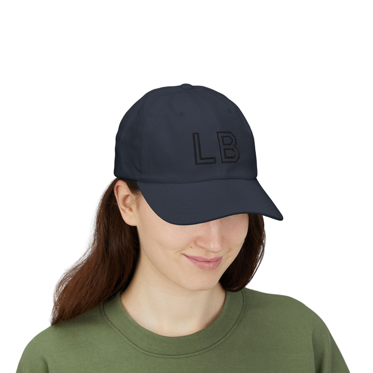 LB Monogramm – Bestickte Dad Cap mit verstellbarem Verschluss
