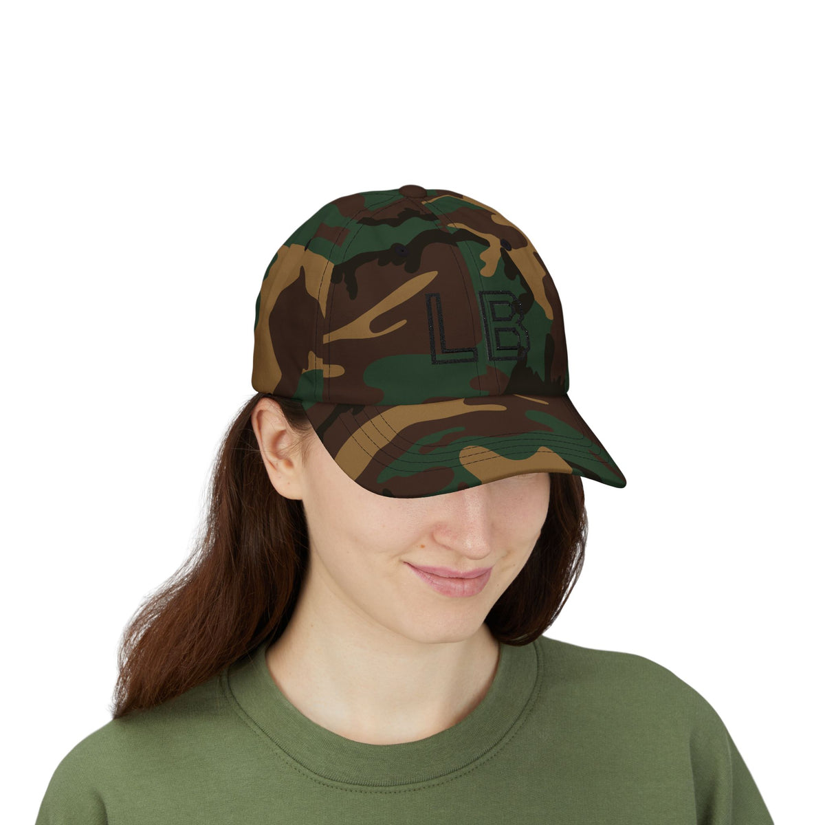 LB Monogramm – Bestickte Dad Cap mit verstellbarem Verschluss