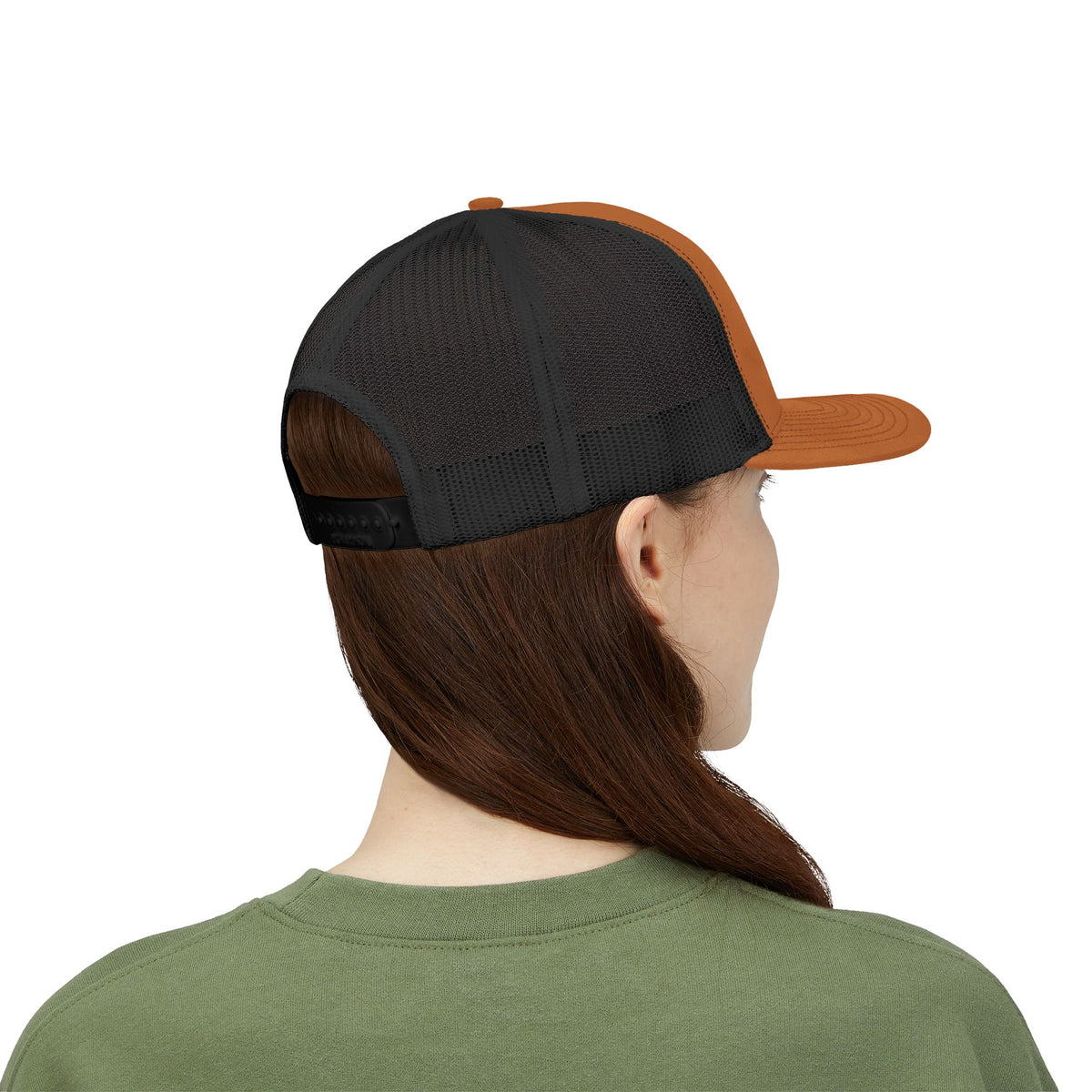 LB Green and White Snapback Trucker Cap