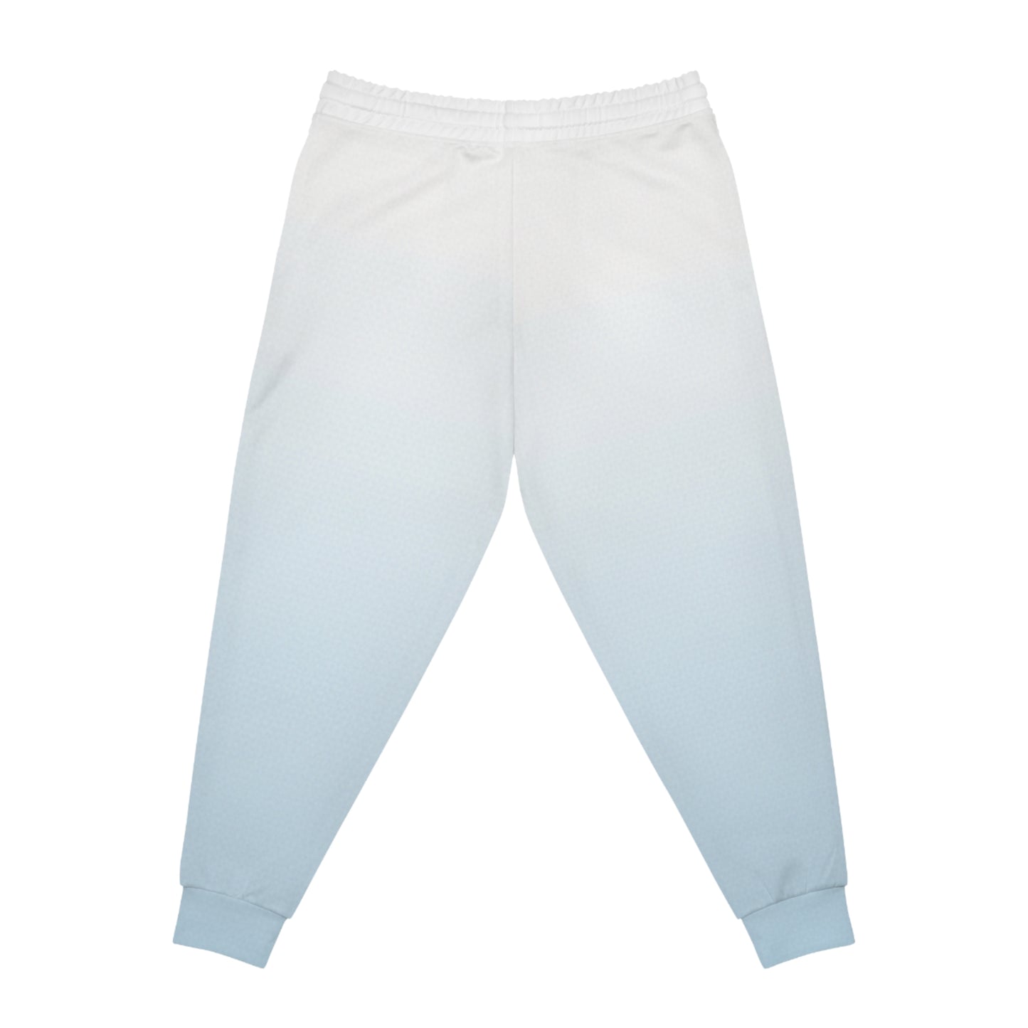 Ombre Athletic Joggers — Light Blue Fade All-Over Print
