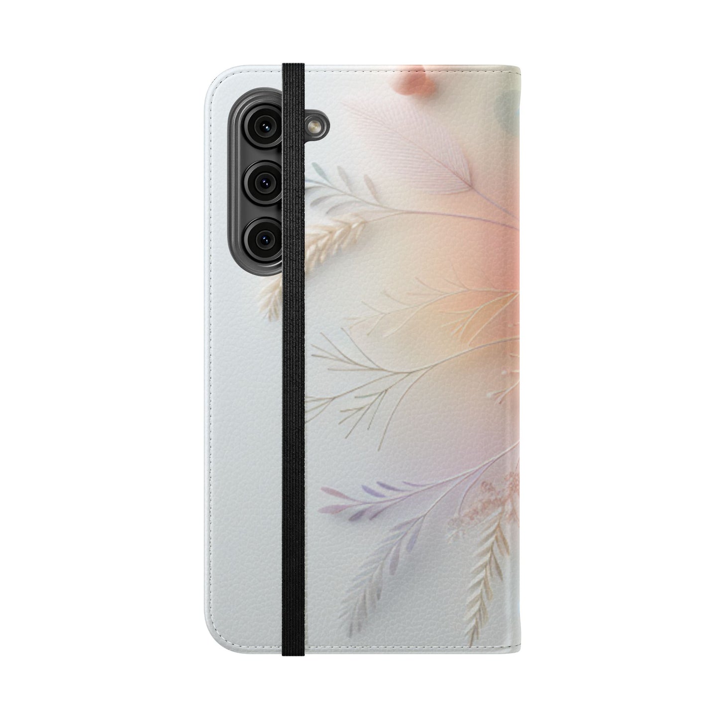 Floral Dream Flip Phone Case - Pastel Watercolor Wallet Cover