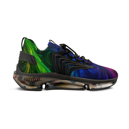 Vibrant Artistic Sneakers for Bold Style, Lightweight Mesh Athletic Shoes, Colorful Running Trainers, Unique Casual Sneakers, Gift for Him