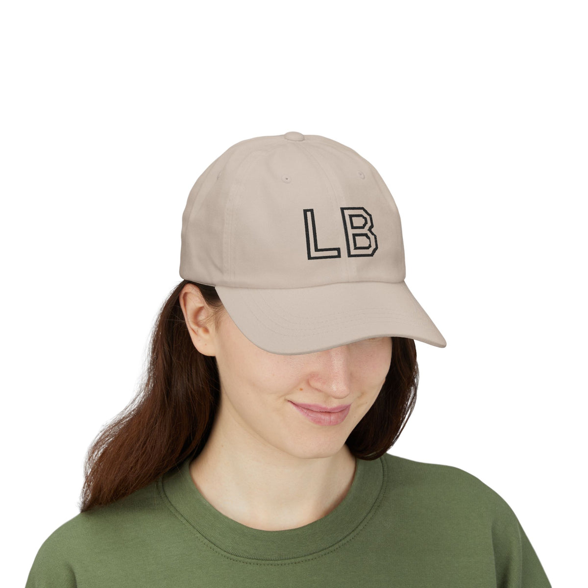 LB Monogramm – Bestickte Dad Cap mit verstellbarem Verschluss