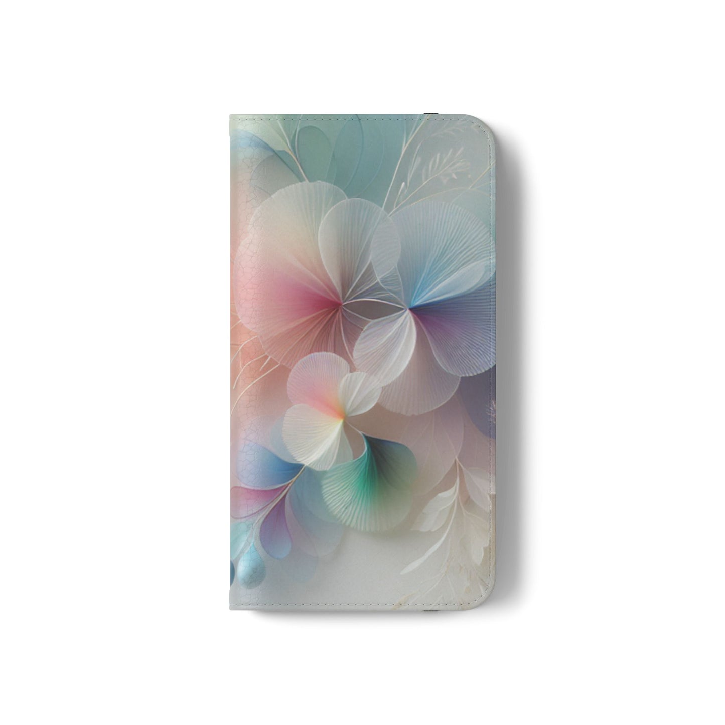 Floral Dream Flip Phone Case - Pastel Watercolor Wallet Cover
