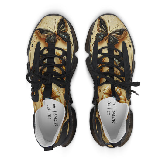 Stylish Women's Mesh Sneakers - Artistic Butterfly Design, Athletic Shoes, Casual Footwear, Trendy Sneakers, Gift for Her