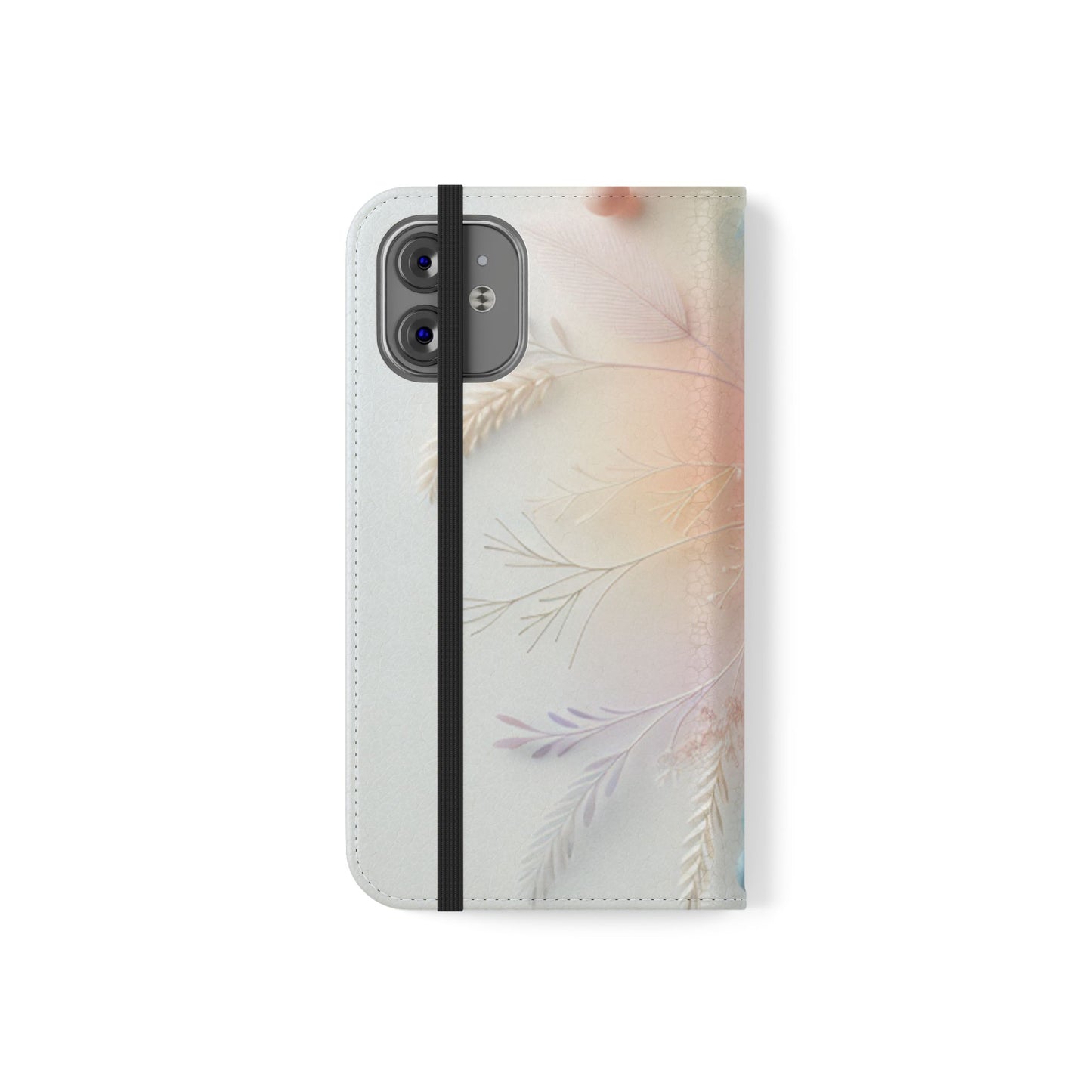 Floral Dream Flip Phone Case - Pastel Watercolor Wallet Cover