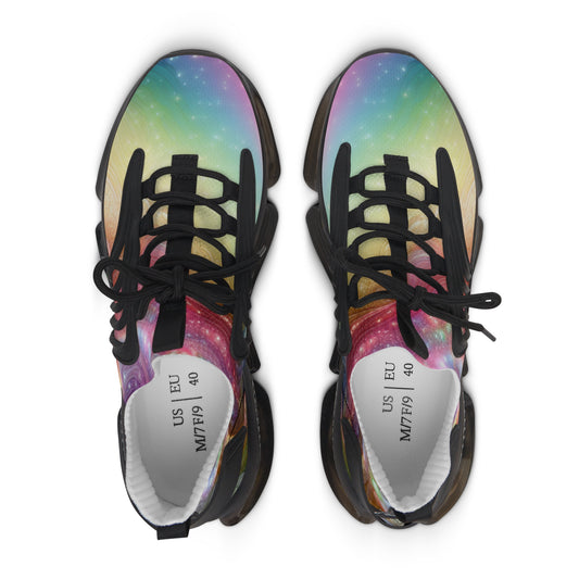 Colorful Women's Mesh Sneakers - Trendy Athletic Shoes, Lightweight Footwear, Rainbow Sneakers, Perfect for Everyday Style, Fitness Fashion