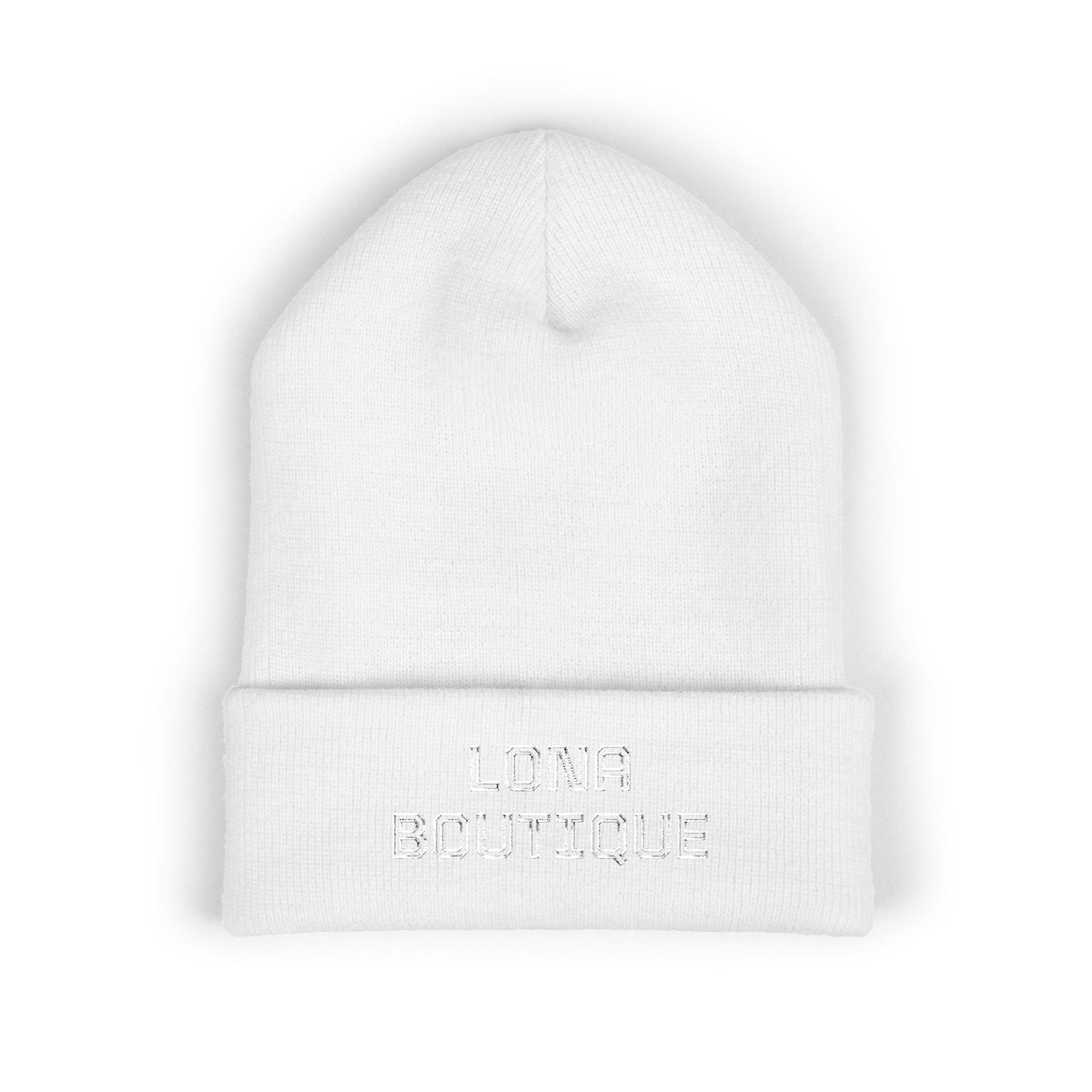 Love Yourself – Bestickte Unisex-Beanie mit Umschlag