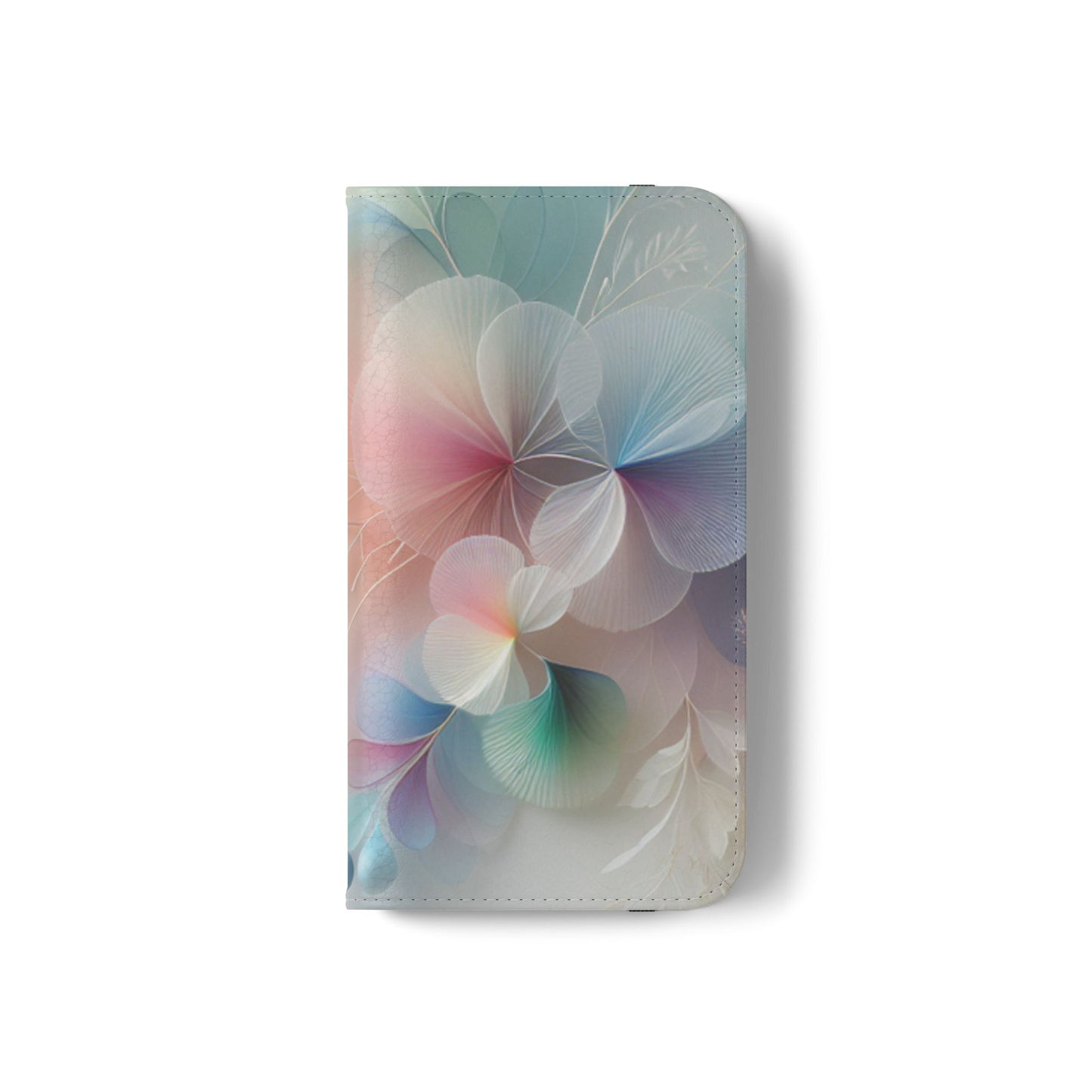 Floral Dream Flip Phone Case - Pastel Watercolor Wallet Cover