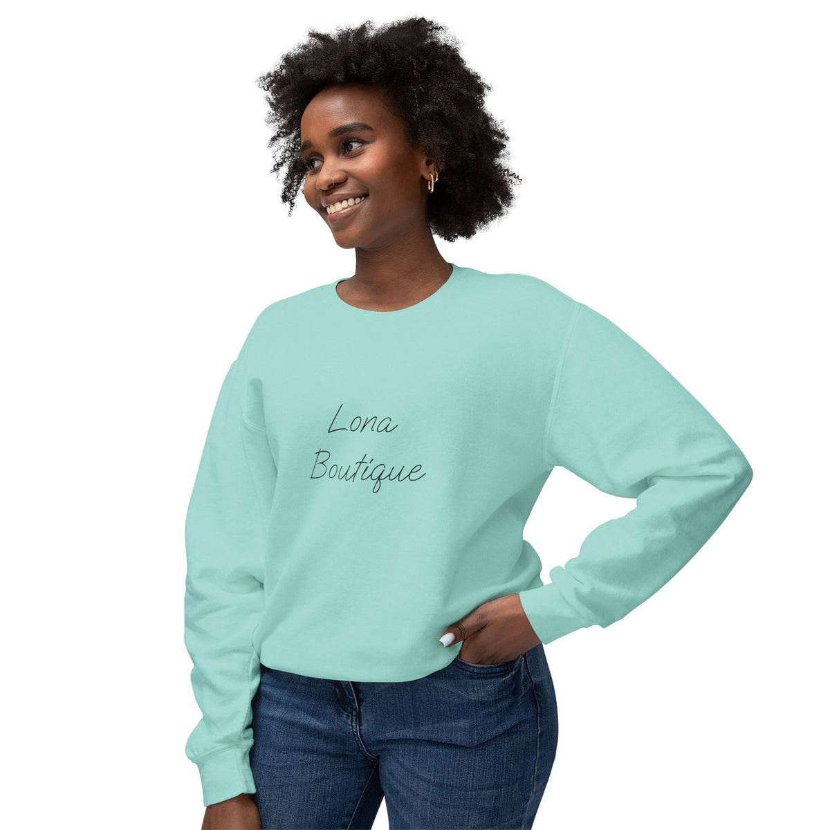 Lona Boutique Sweatshirt mit minimalistischem Logo