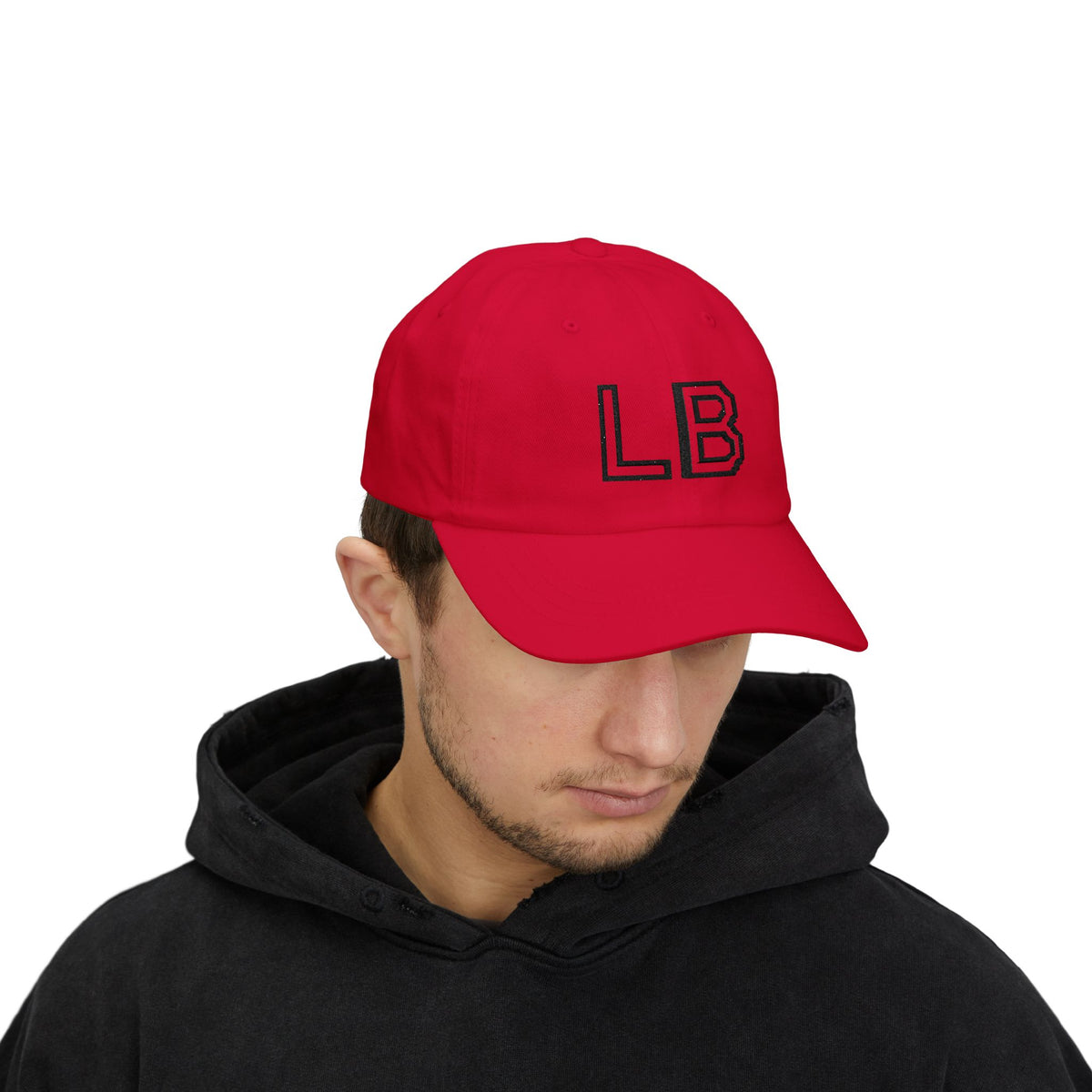 LB Monogramm – Bestickte Dad Cap mit verstellbarem Verschluss