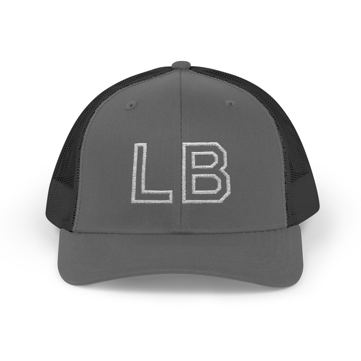 LB Green and White Snapback Trucker Cap