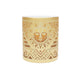 Aztec Sun Metallic Mug — Gold & Silver Tribal Ceramic Coffee Cup