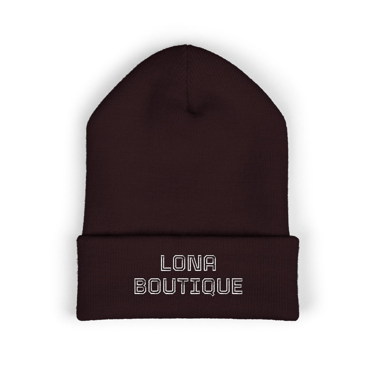 Love Yourself – Bestickte Unisex-Beanie mit Umschlag