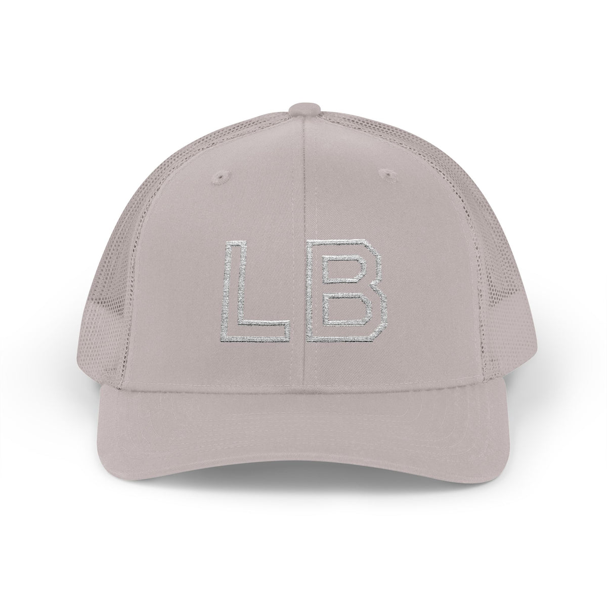 LB Green and White Snapback Trucker Cap