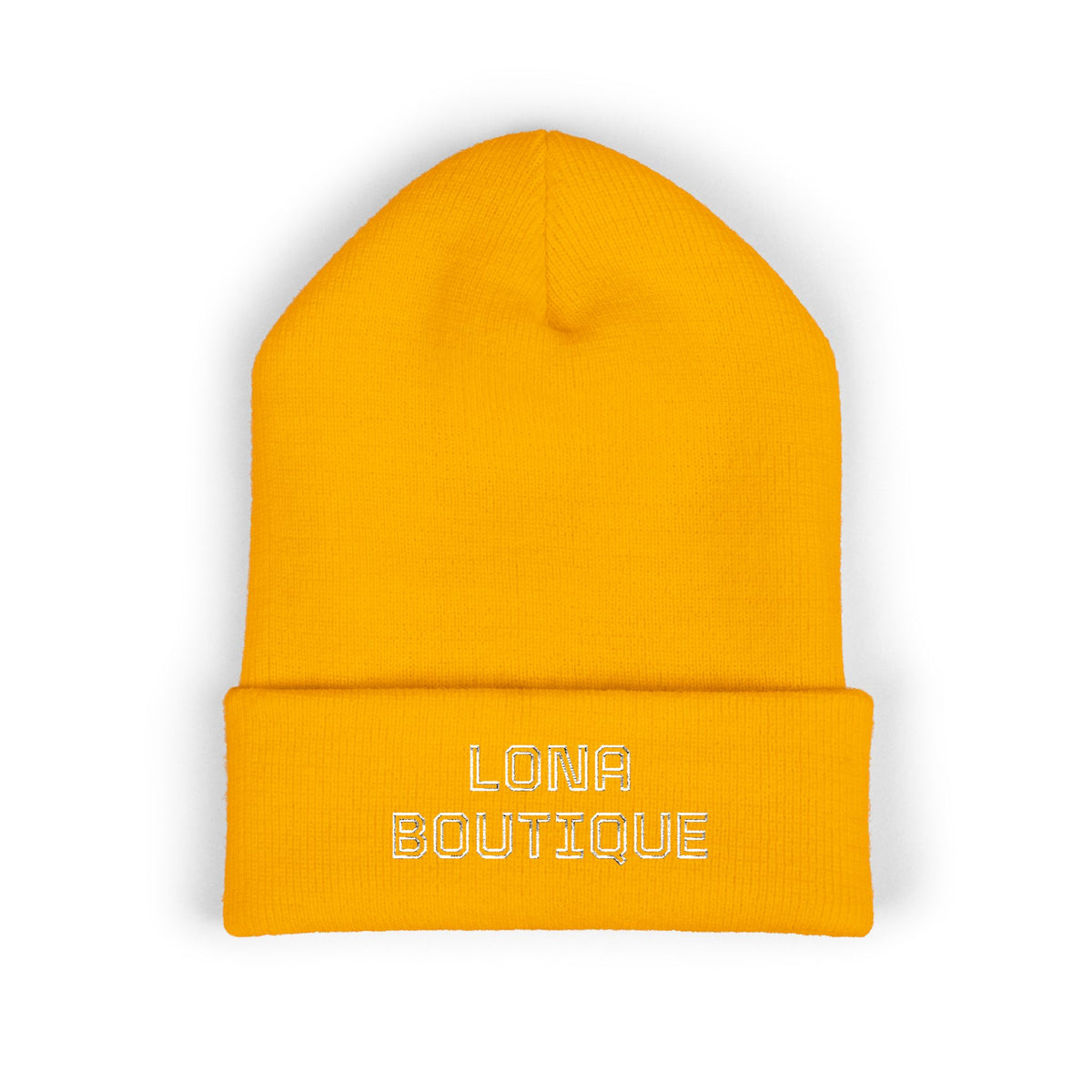 Love Yourself – Bestickte Unisex-Beanie mit Umschlag