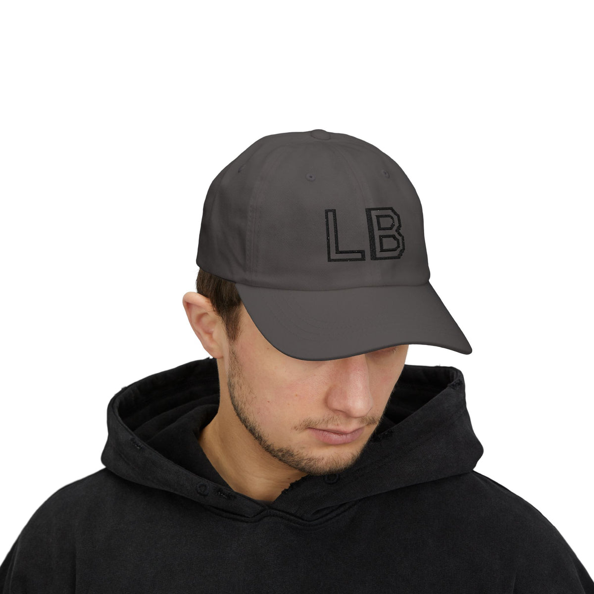 LB Monogramm – Bestickte Dad Cap mit verstellbarem Verschluss