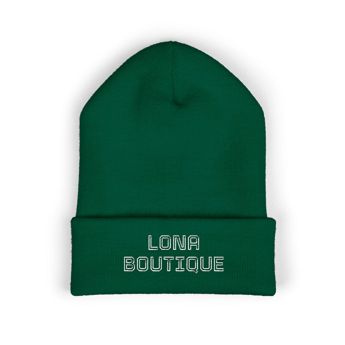 Love Yourself – Bestickte Unisex-Beanie mit Umschlag