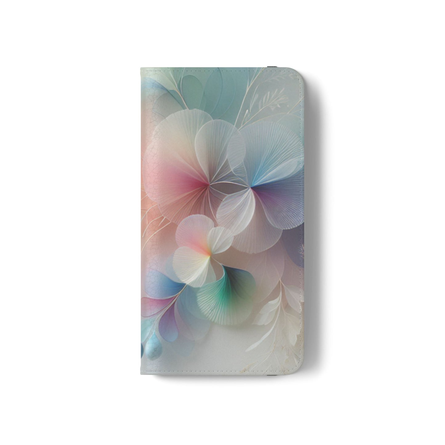 Floral Dream Flip Phone Case - Pastel Watercolor Wallet Cover