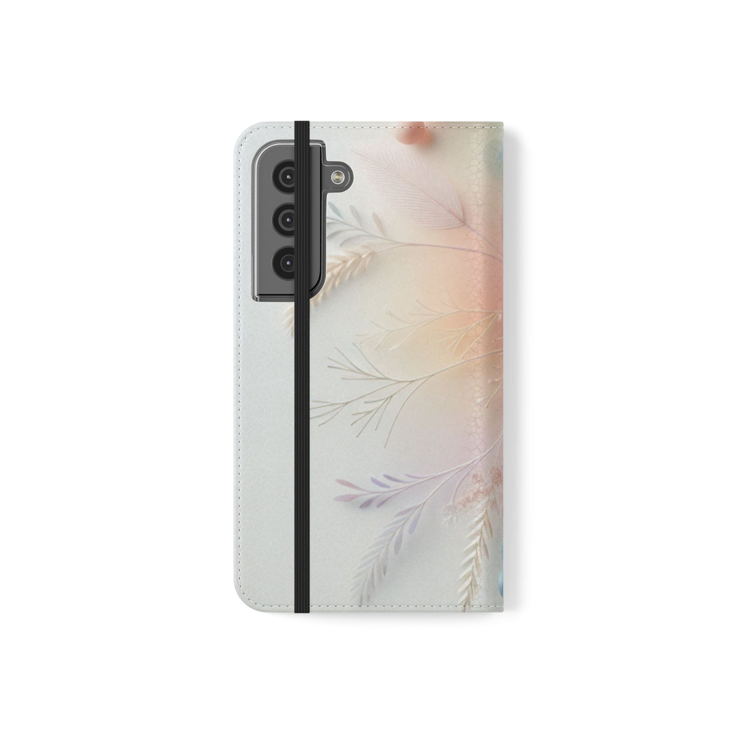Floral Dream Flip Phone Case - Pastel Watercolor Wallet Cover
