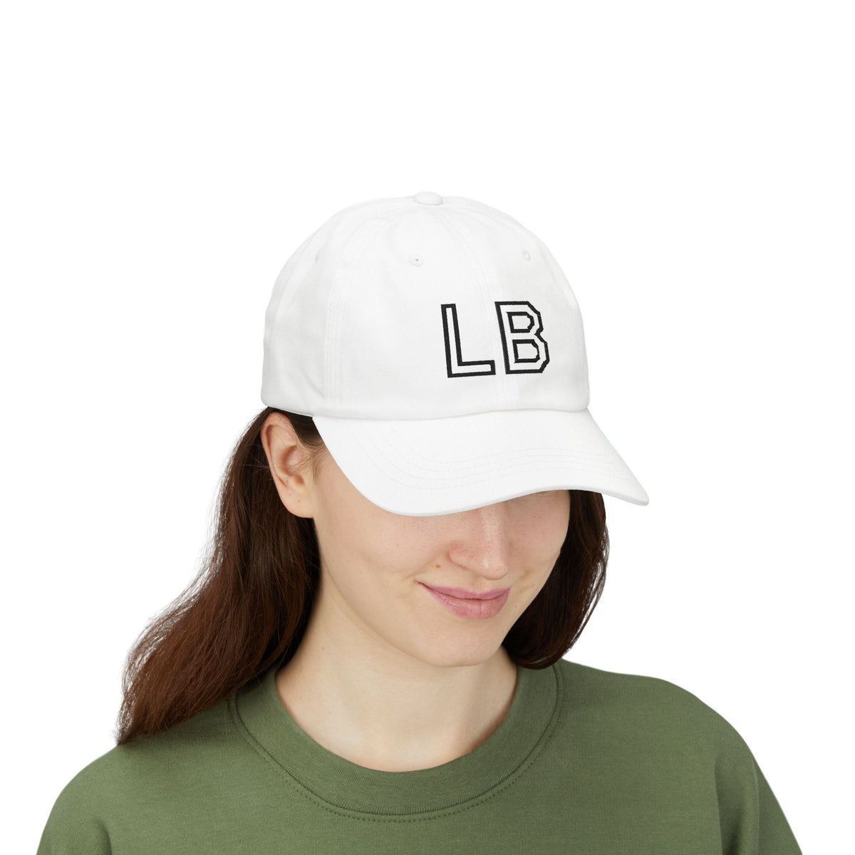 LB Monogramm – Bestickte Dad Cap mit verstellbarem Verschluss