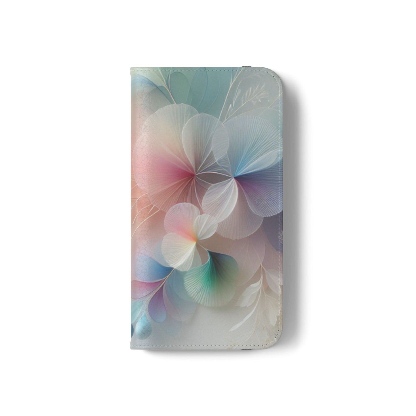 Floral Dream Flip Phone Case - Pastel Watercolor Wallet Cover
