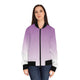 Purple Ombre Bomber Jacket — Women's Gradient Flight Jacket