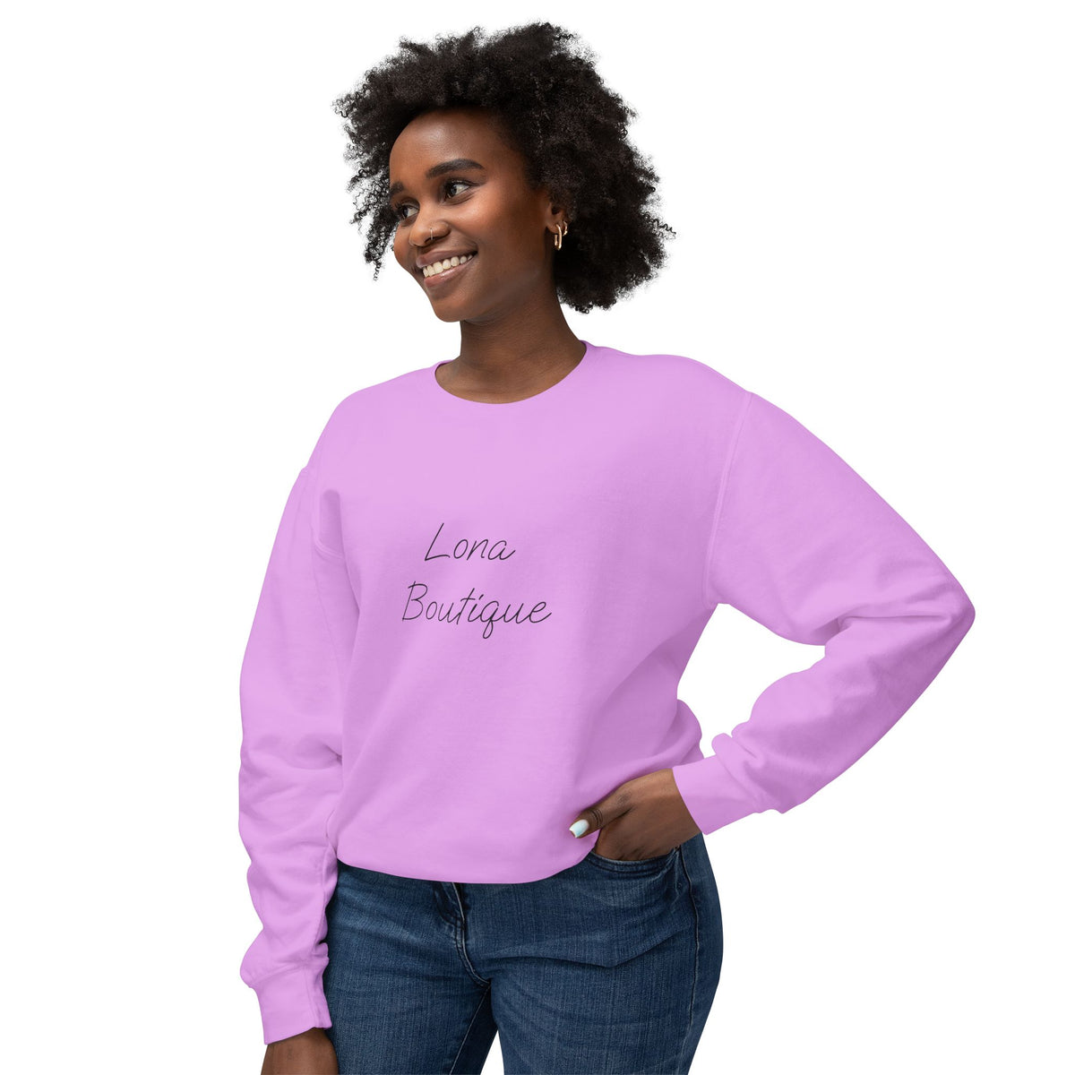 Lona Boutique Sweatshirt mit minimalistischem Logo