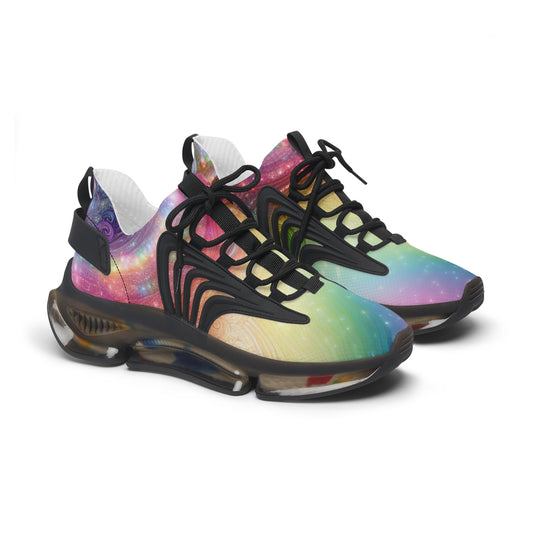 Colorful Women's Mesh Sneakers - Trendy Athletic Shoes, Lightweight Footwear, Rainbow Sneakers, Perfect for Everyday Style, Fitness Fashion