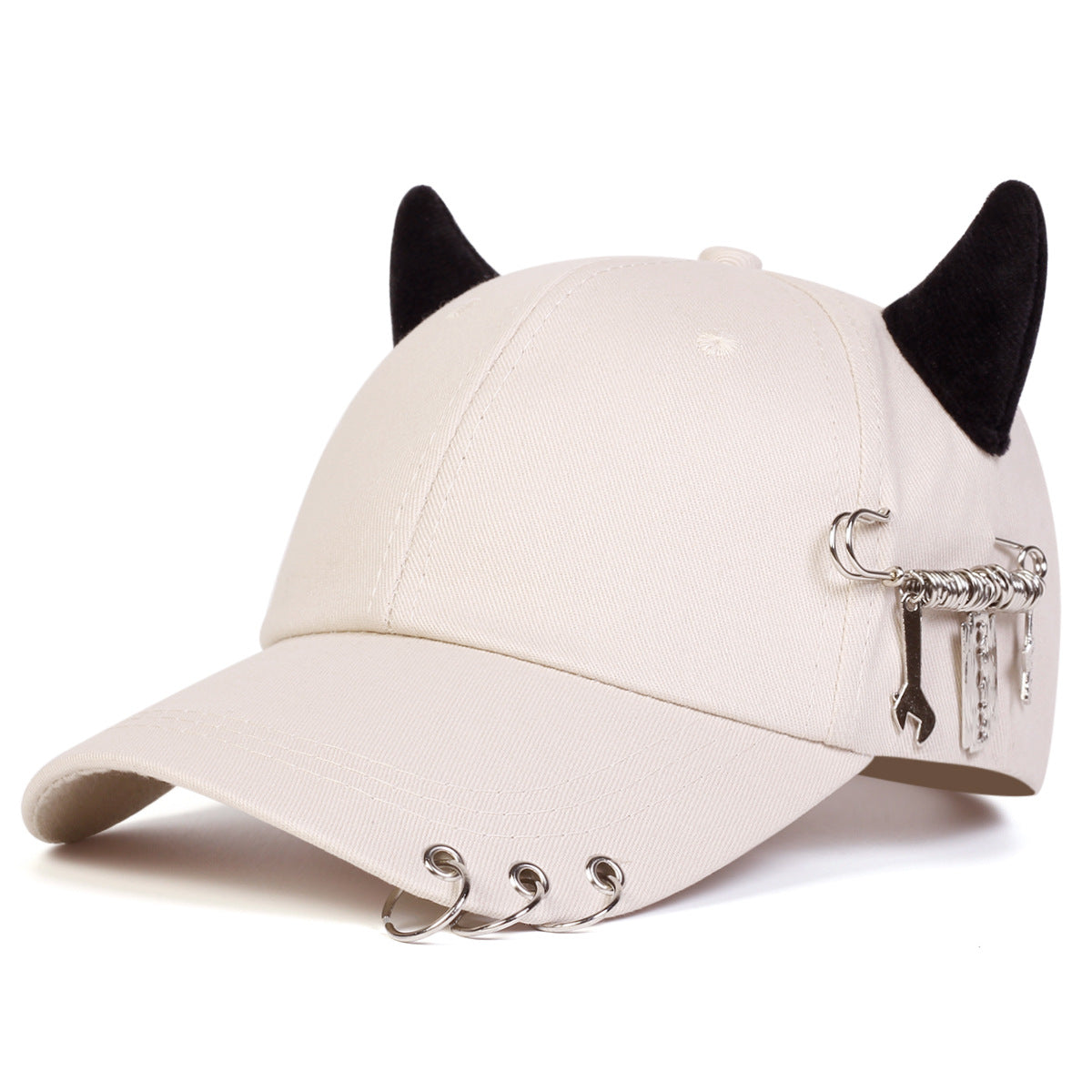 Verstellbare Baseball-Cap mit Hornring