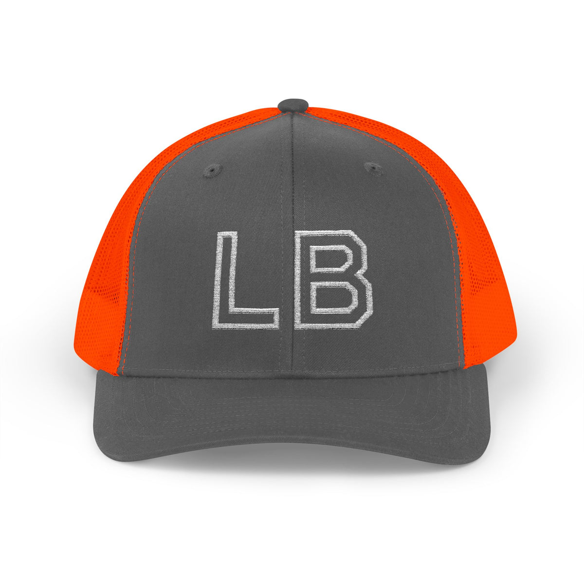 LB Green and White Snapback Trucker Cap