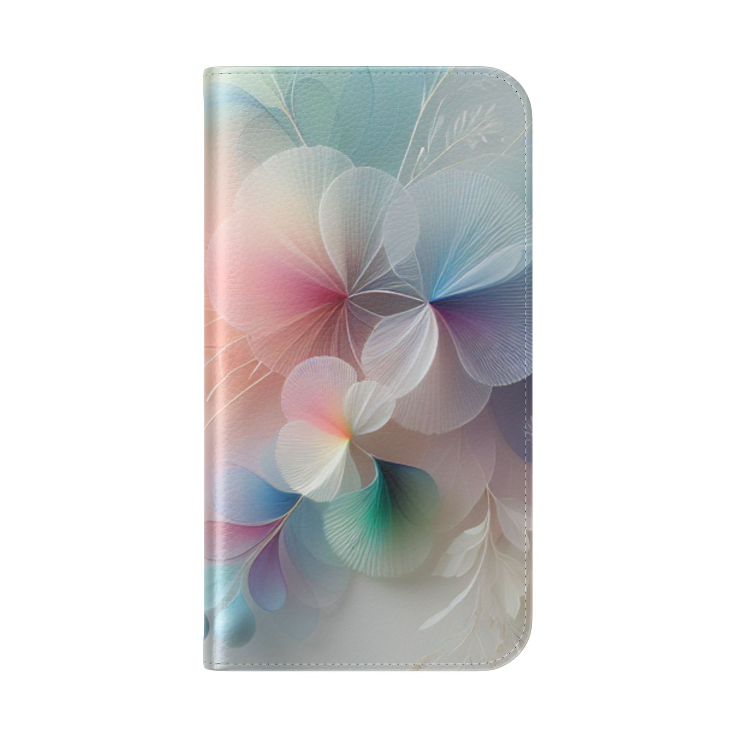 Floral Dream Flip Phone Case - Pastel Watercolor Wallet Cover