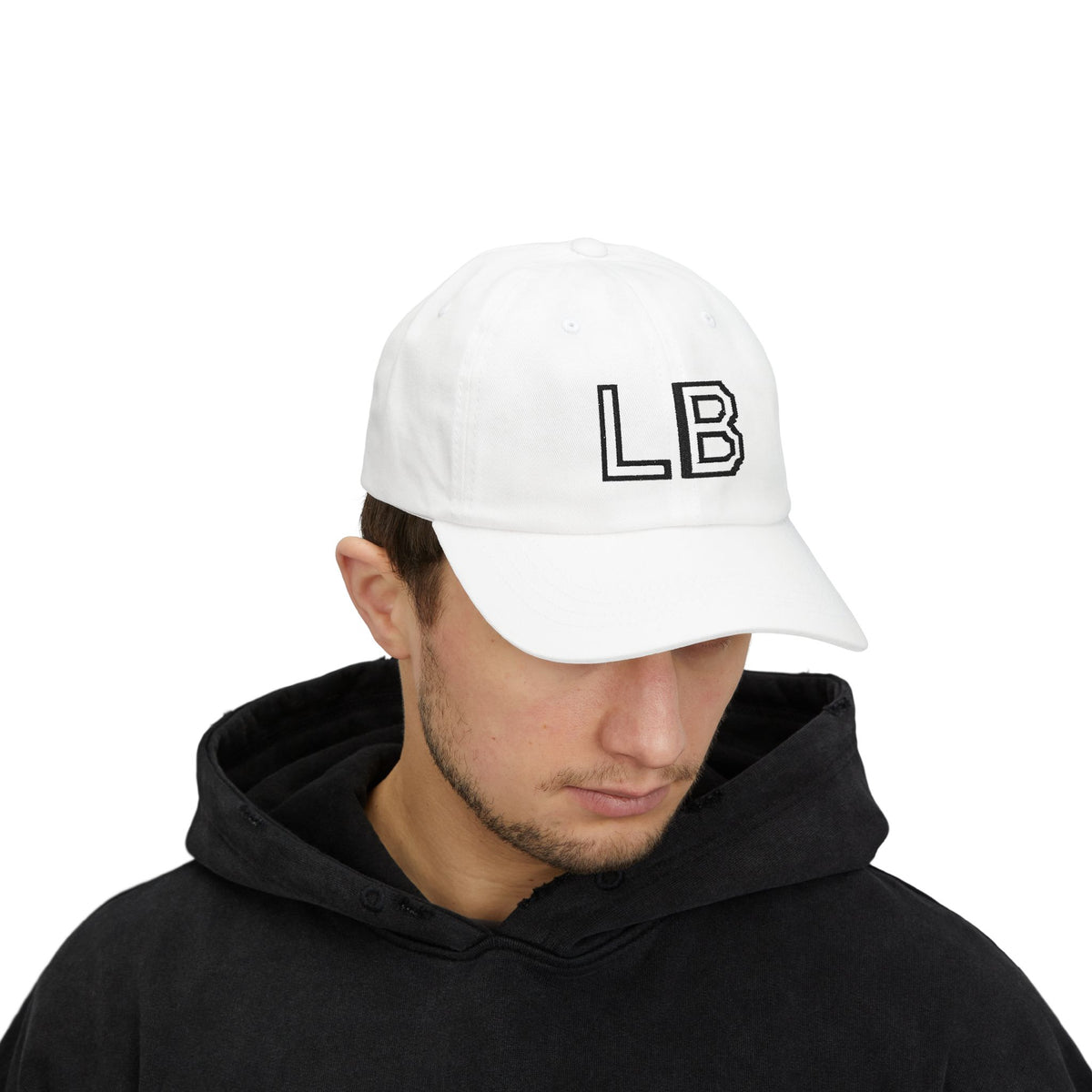 LB Monogramm – Bestickte Dad Cap mit verstellbarem Verschluss