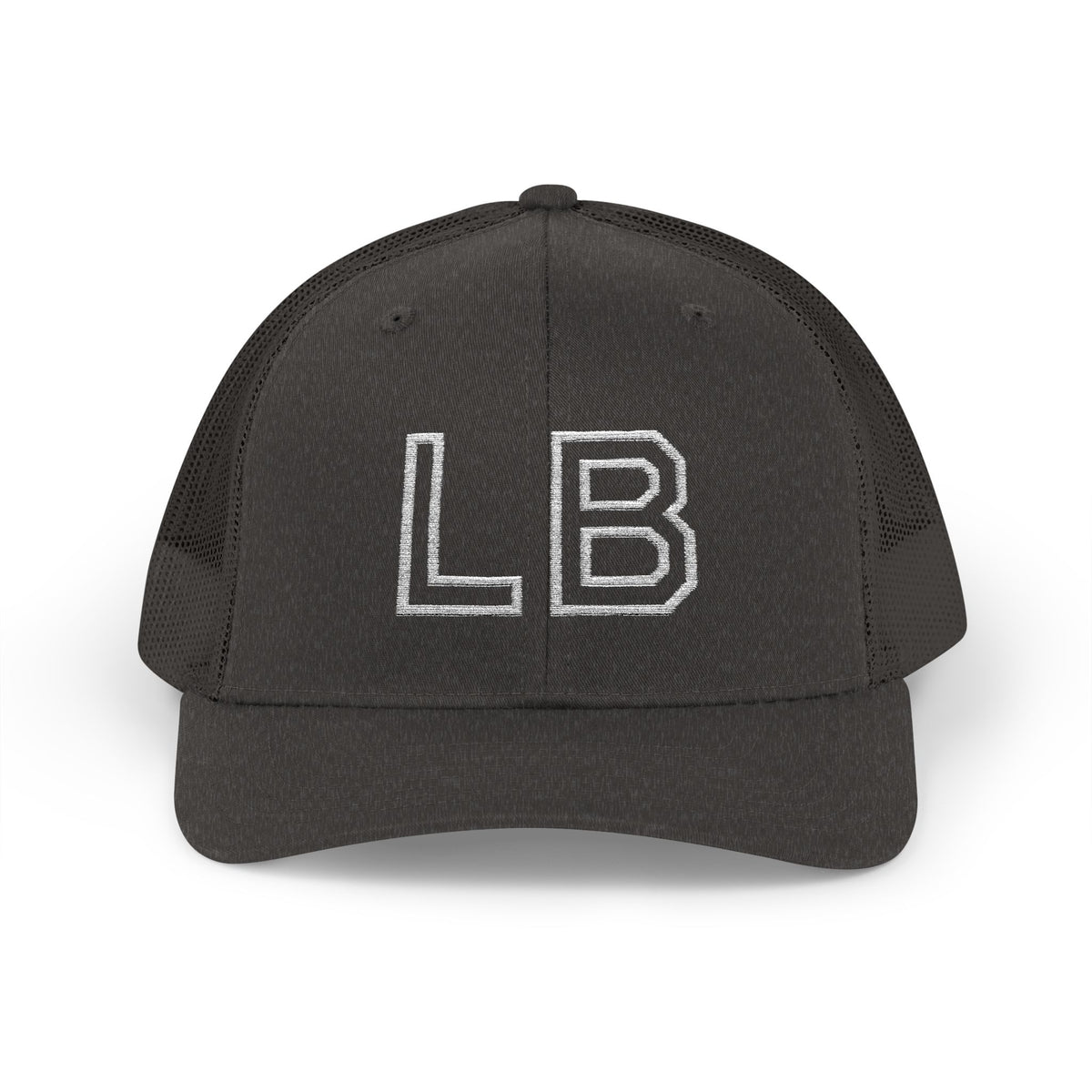 LB Green and White Snapback Trucker Cap