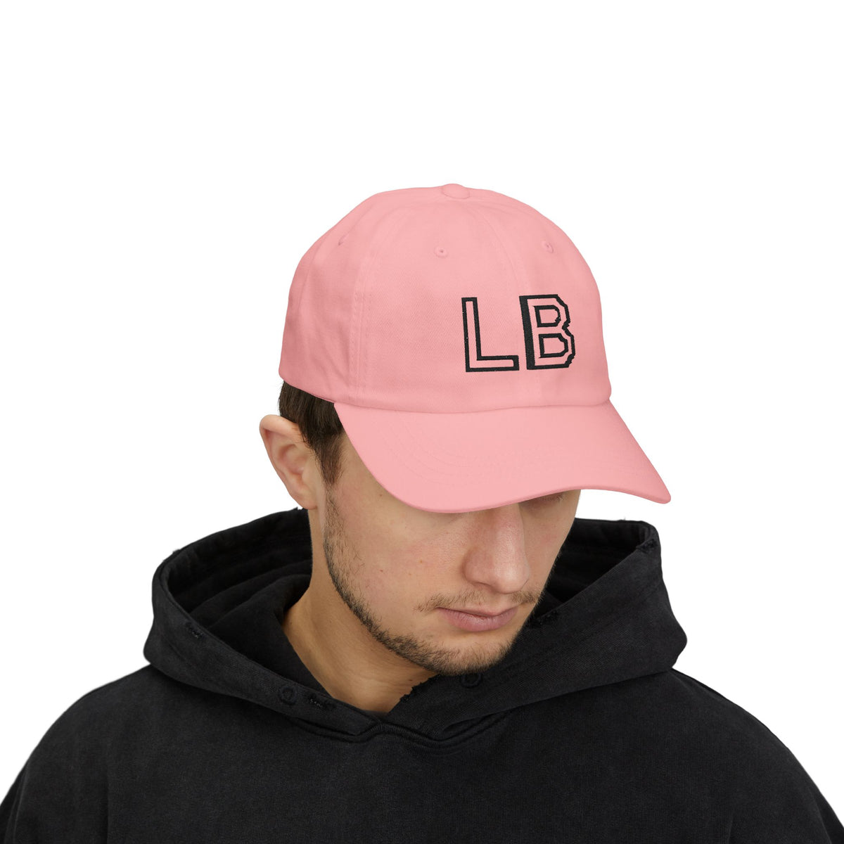 LB Monogramm – Bestickte Dad Cap mit verstellbarem Verschluss