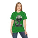 Alien Greeting T-Shirt — Retro Grey Extraterrestrial Waving Graphic Tee