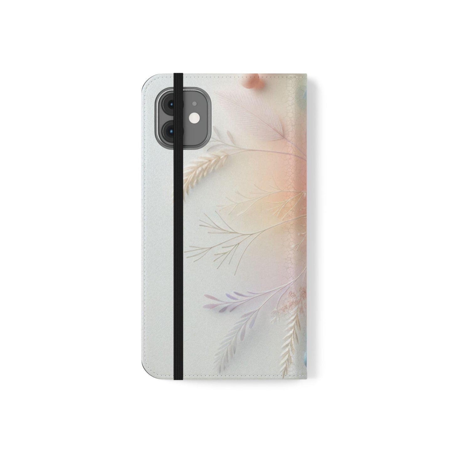 Floral Dream Flip Phone Case - Pastel Watercolor Wallet Cover
