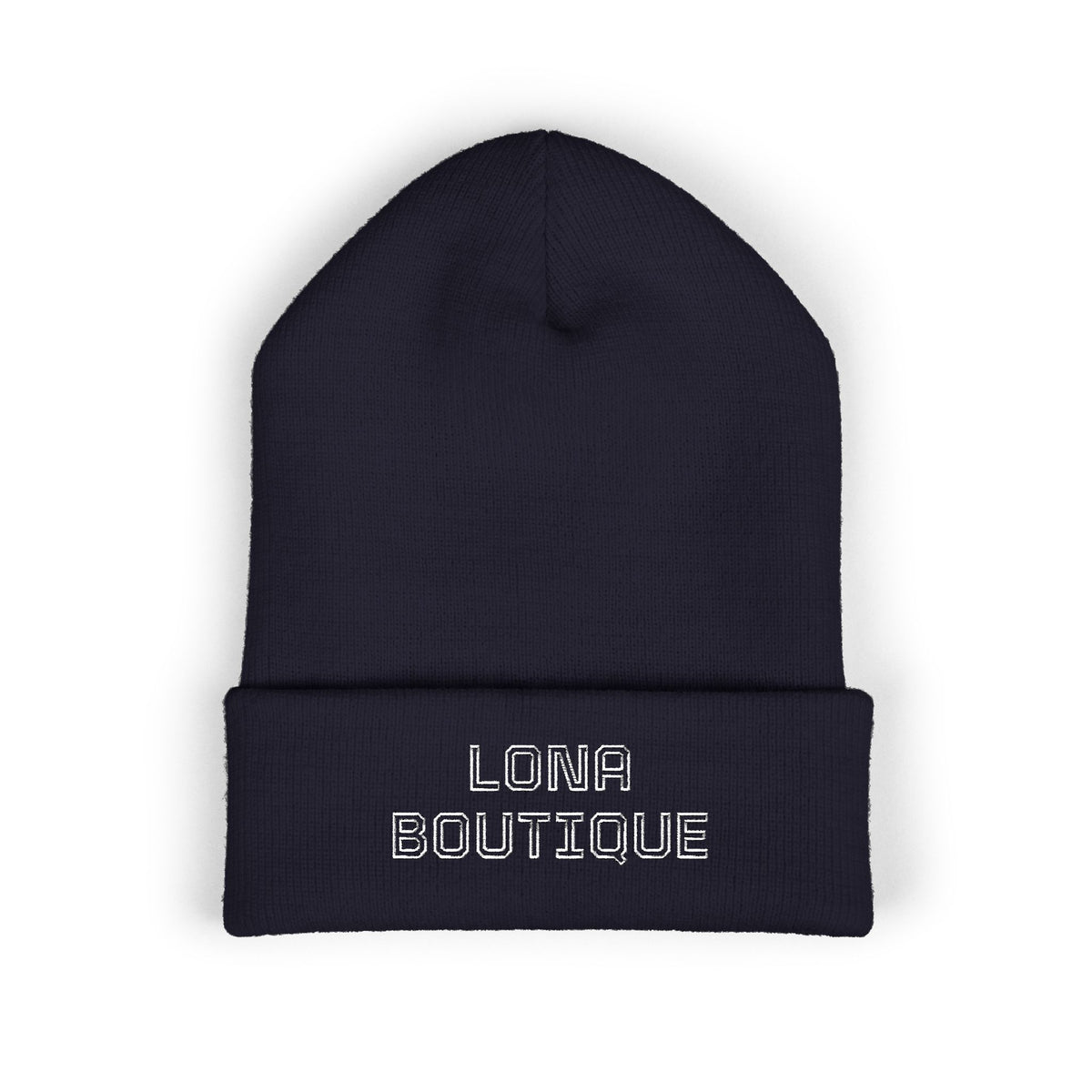 Love Yourself – Bestickte Unisex-Beanie mit Umschlag