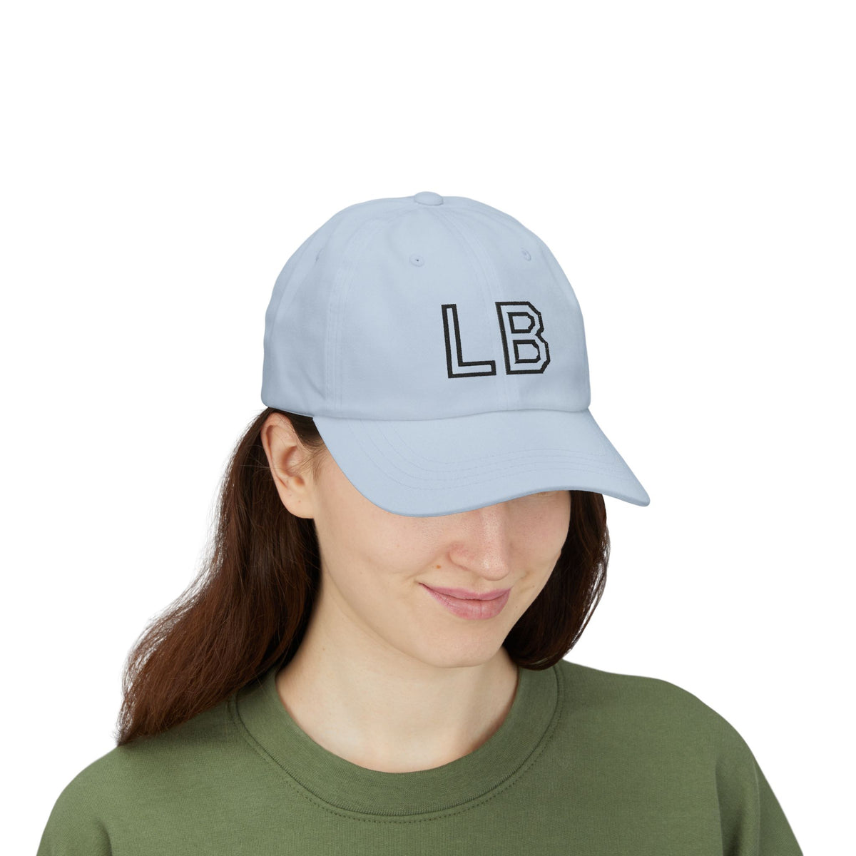 LB Monogramm – Bestickte Dad Cap mit verstellbarem Verschluss