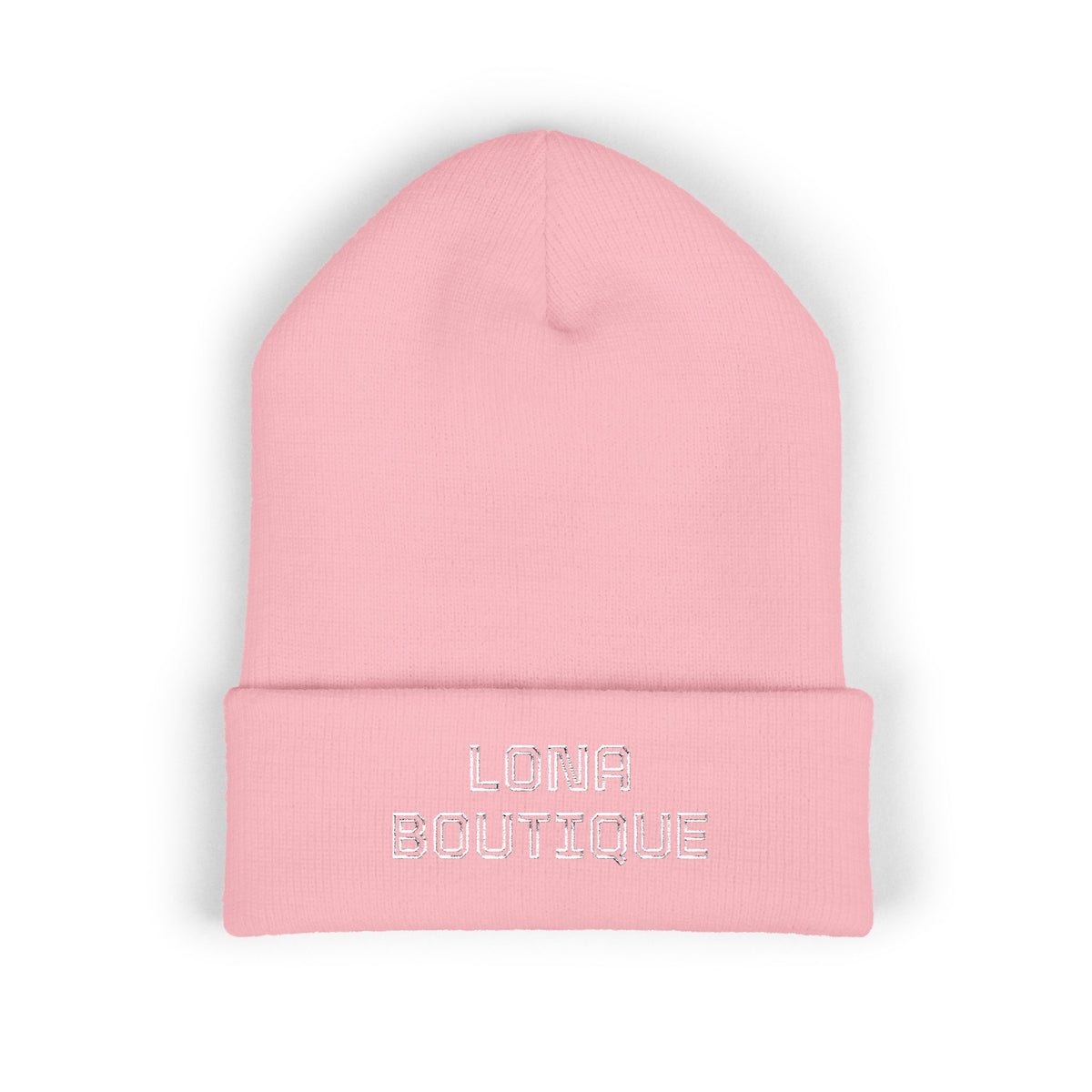 Love Yourself – Bestickte Unisex-Beanie mit Umschlag