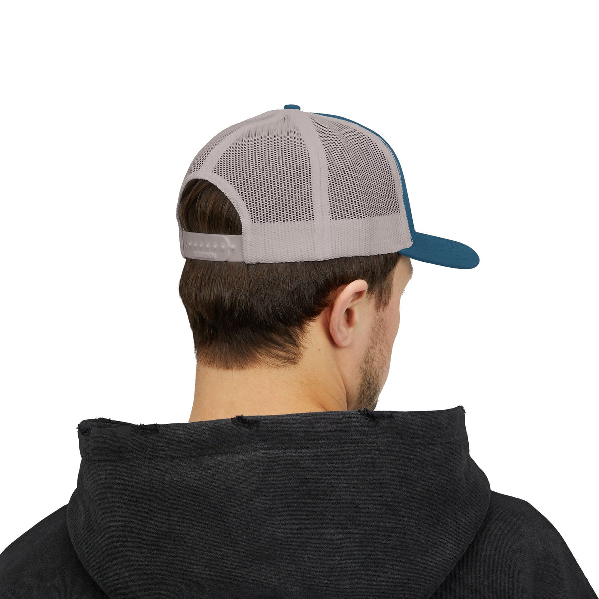 LB Green and White Snapback Trucker Cap