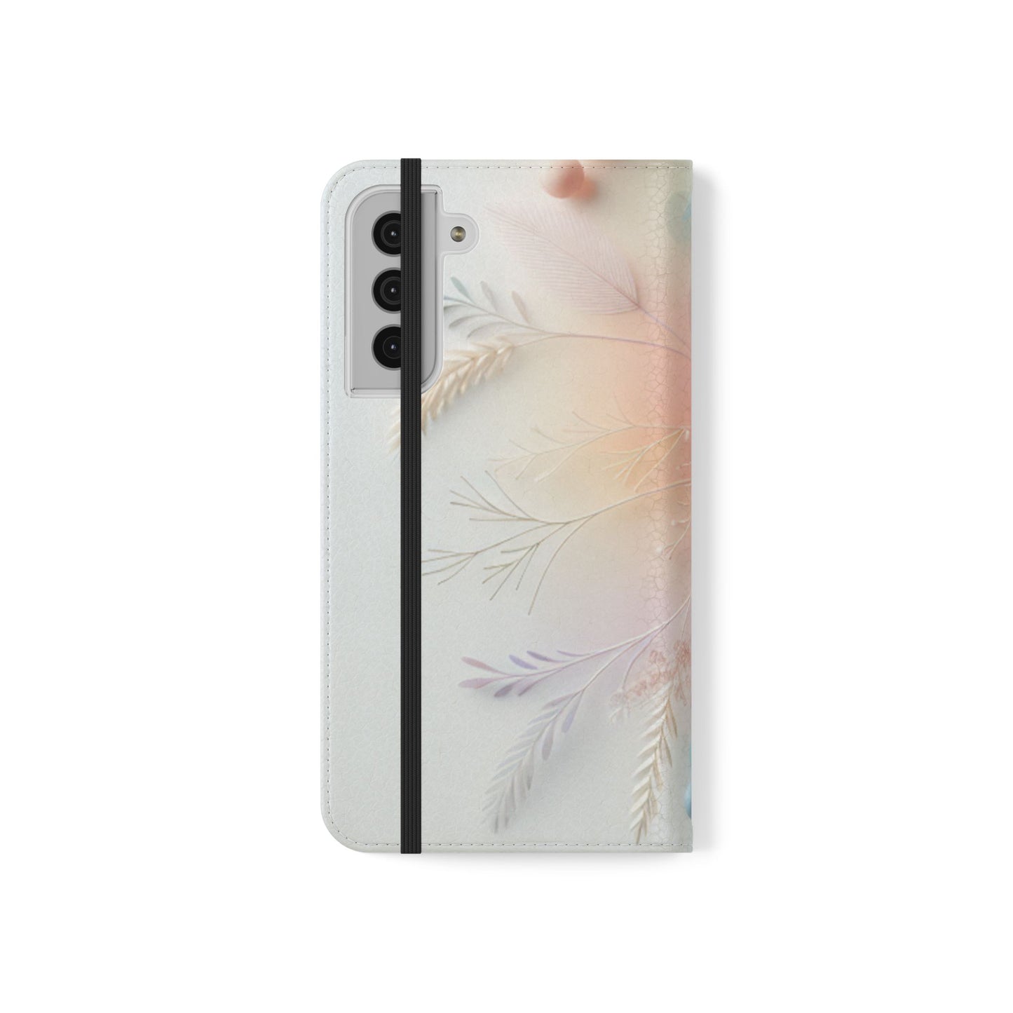 Floral Dream Flip Phone Case - Pastel Watercolor Wallet Cover