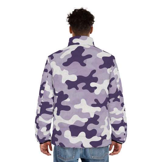 Purple Camo Puffer Jacket